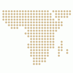 Africa dot symbolic map