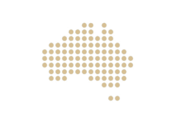 Australia dot symbolic map